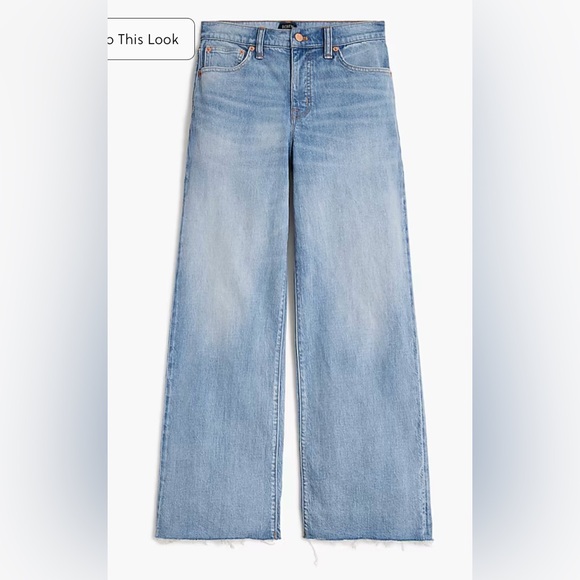 J.Crew Tall wide-leg cropped jean in all-day stretch - Picture 7 of 9